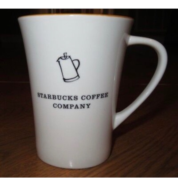 Starbucks percolator pot icon mug ivory & yellow - Picture 1 of 5